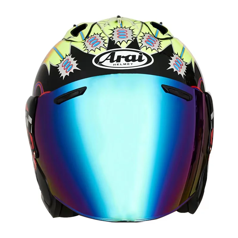 Новое поступление, мотоциклетный шлем с открытым лицом, женский и мужской летний шлем Casque Casco, одобренный ЕЭК ООН Изображение 2