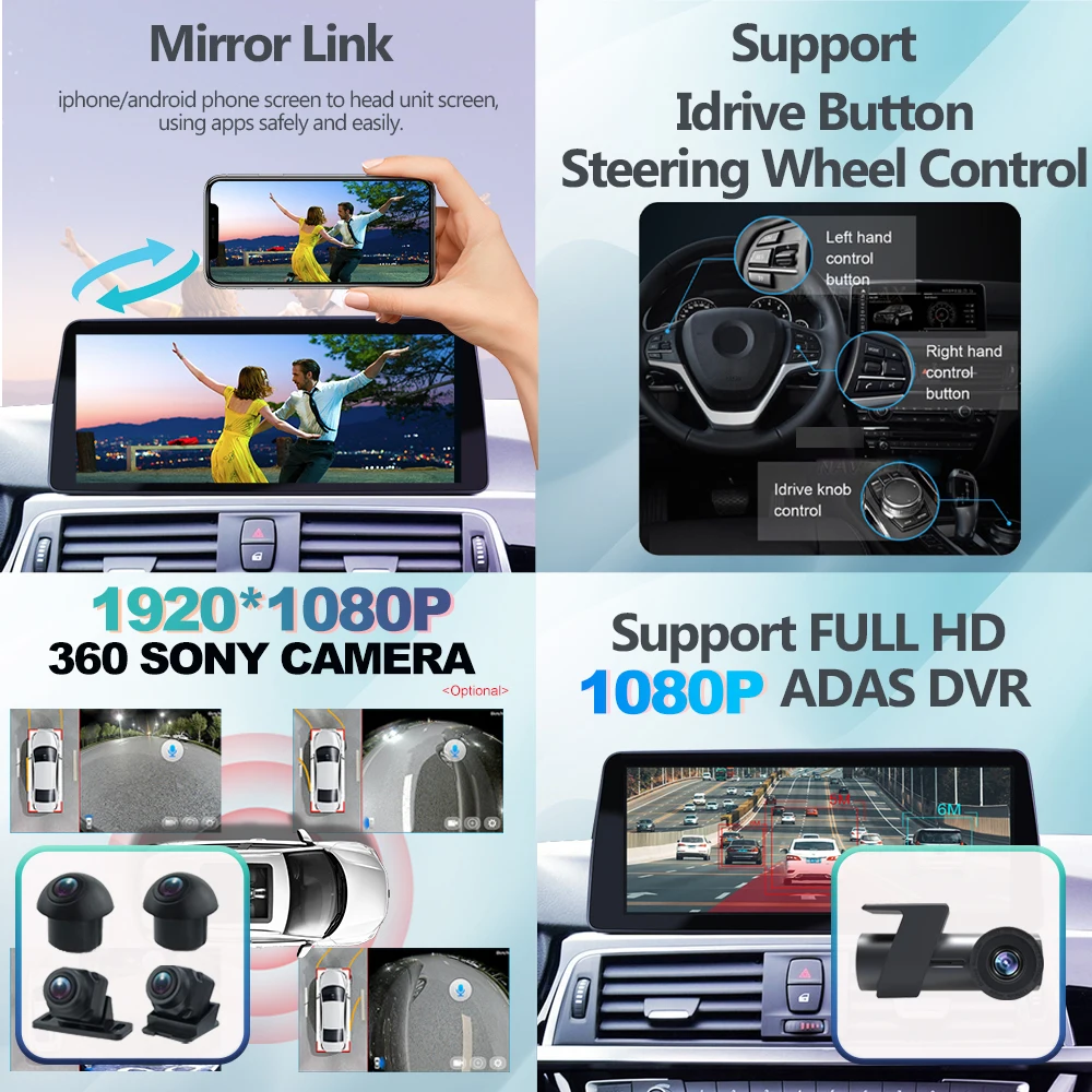 Для BMW 5 Серии G30 G31 G38 2018 Android 12 Автомобильный Мультимедийный Видеоплеер 12,3-дюймовая Система EVO 2018 - 2021 Навигация Авто 4G IPS Изображение 5