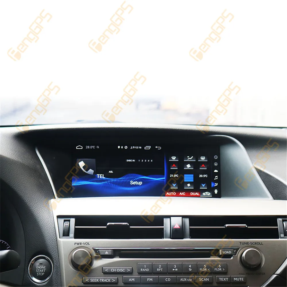 Для Lexus RX 270 350 450 2009-2014 Android Автомобильный Радиоприемник 2Din Стерео Приемник Авторадио Мультимедийный Плеер GPS Navi Экран Головного Устройства Изображение 1