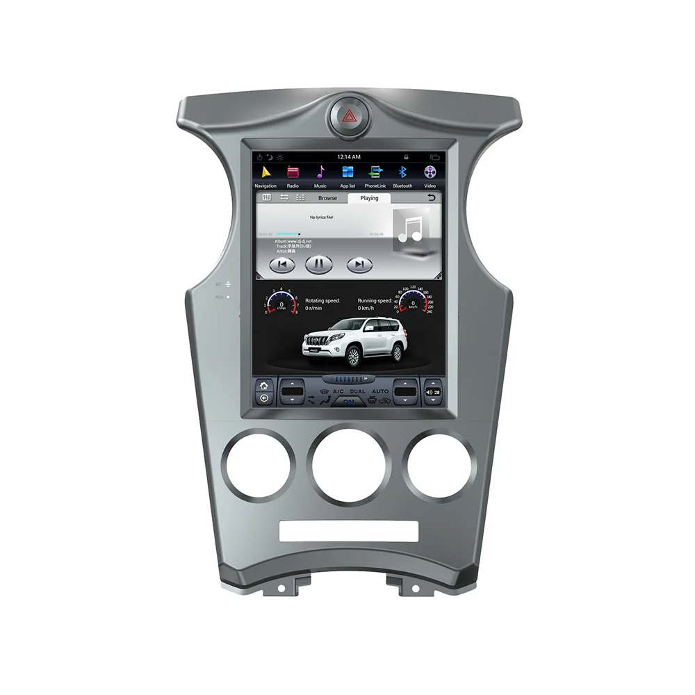 Автомобильный радиоприемник в стиле Android Tesla, вертикальный экран для KIA Carens 2006 2007 -2011 GPS Навигационный рекордер, мультимедийное стерео головное устройство Изображение 2