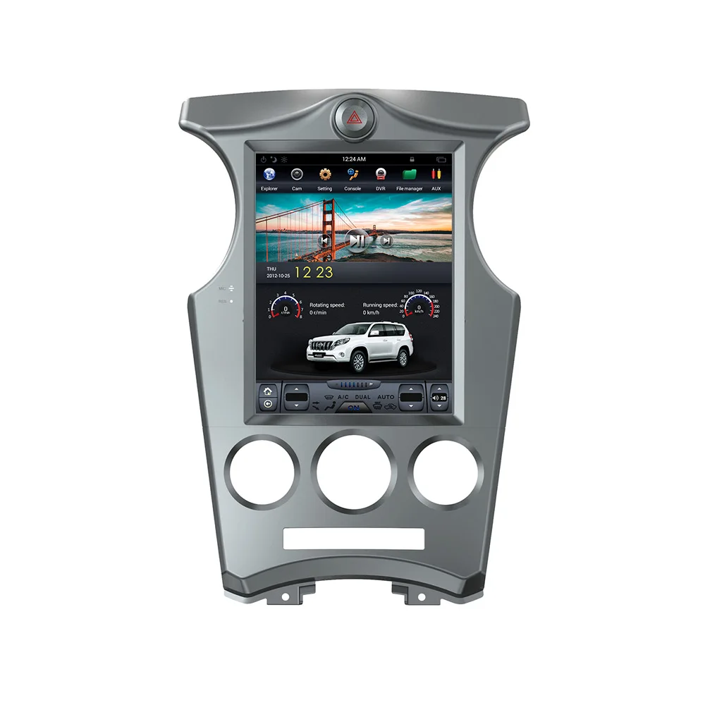 Автомобильный радиоприемник в стиле Android Tesla, вертикальный экран для KIA Carens 2006 2007 -2011 GPS Навигационный рекордер, мультимедийное стерео головное устройство Изображение 4