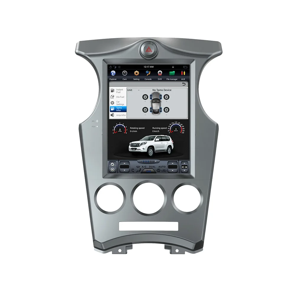 Автомобильный радиоприемник в стиле Android Tesla, вертикальный экран для KIA Carens 2006 2007 -2011 GPS Навигационный рекордер, мультимедийное стерео головное устройство Изображение 5