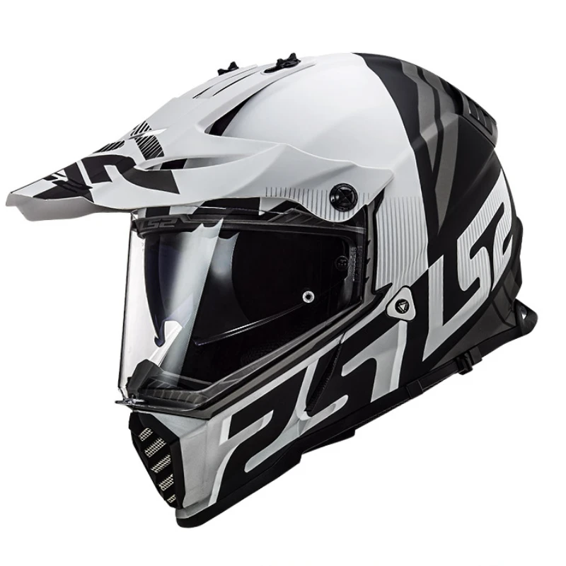 Шлем для мотокросса LS2 MX436 PIONEER EVO Twin Shield Мотоциклетные шлемы LS2 off road capacetes para moto capacete cross Изображение 2