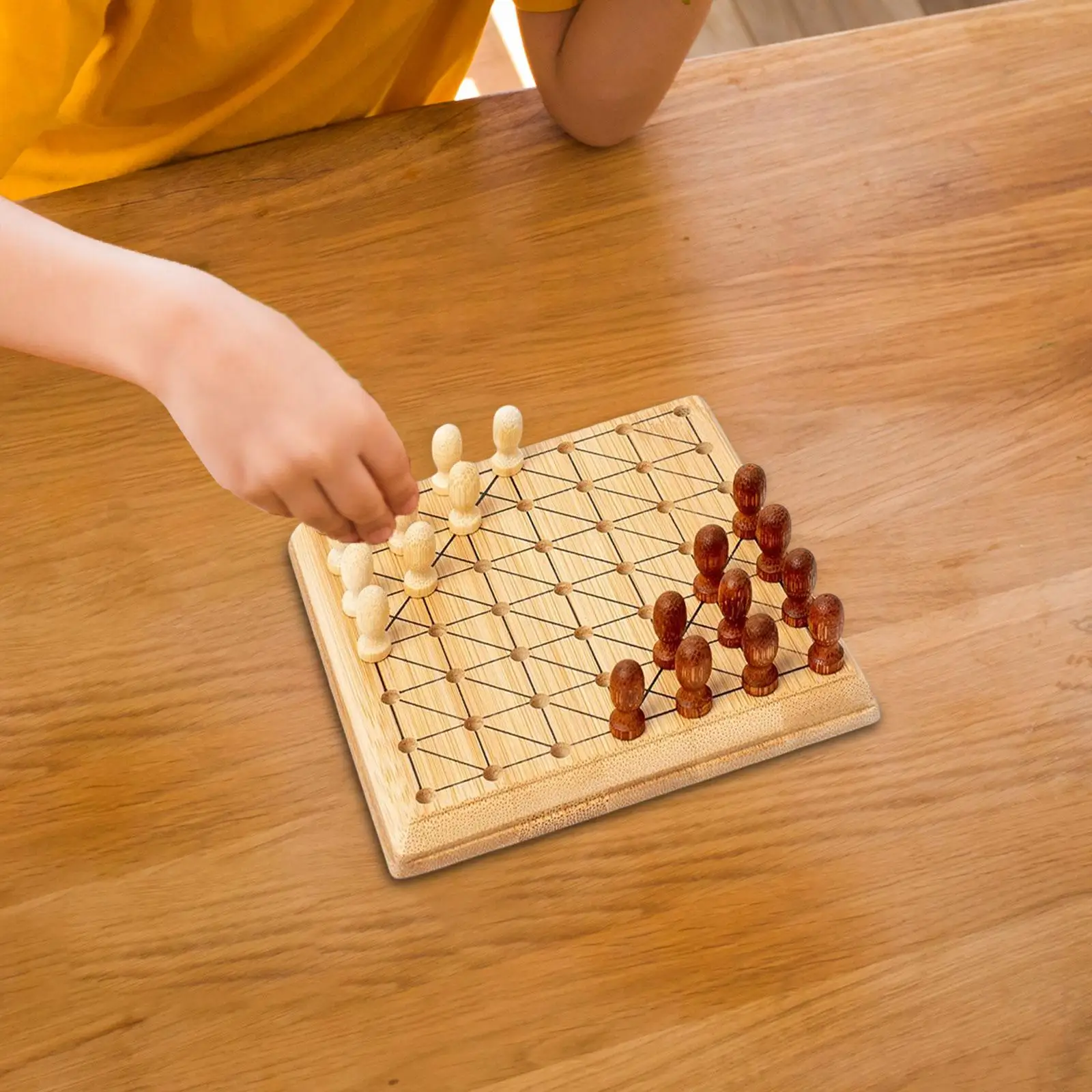 Портативная деревянная настольная игра с игровыми элементами, стратегическая игра-головоломка для тренировки мозга, развивающие игрушки для детей и взрослых, вечеринка в путешествии Изображение 3