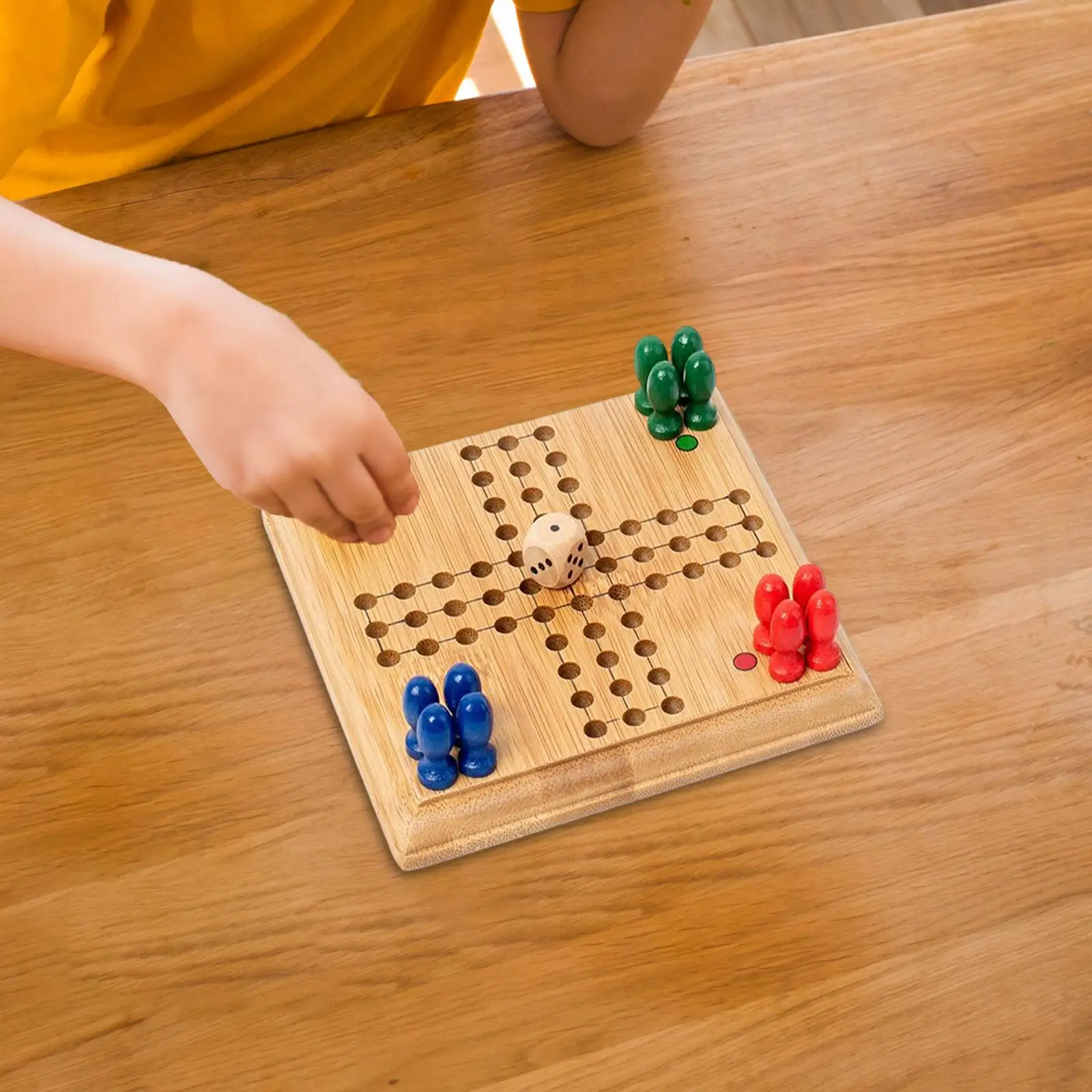 Портативная деревянная настольная игра с игровыми элементами, стратегическая игра-головоломка для тренировки мозга, развивающие игрушки для детей и взрослых, вечеринка в путешествии Изображение 5