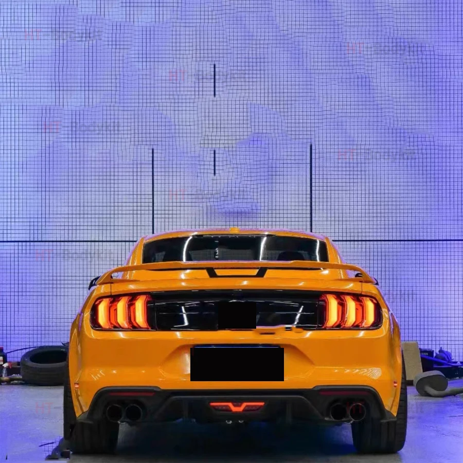 Для Ford Mustang 2015-2021 Высококачественный Карбоновый GT350 Стиль Задний Спойлер Крыло Багажник Сплиттер Элеронов Обвес Изображение 5