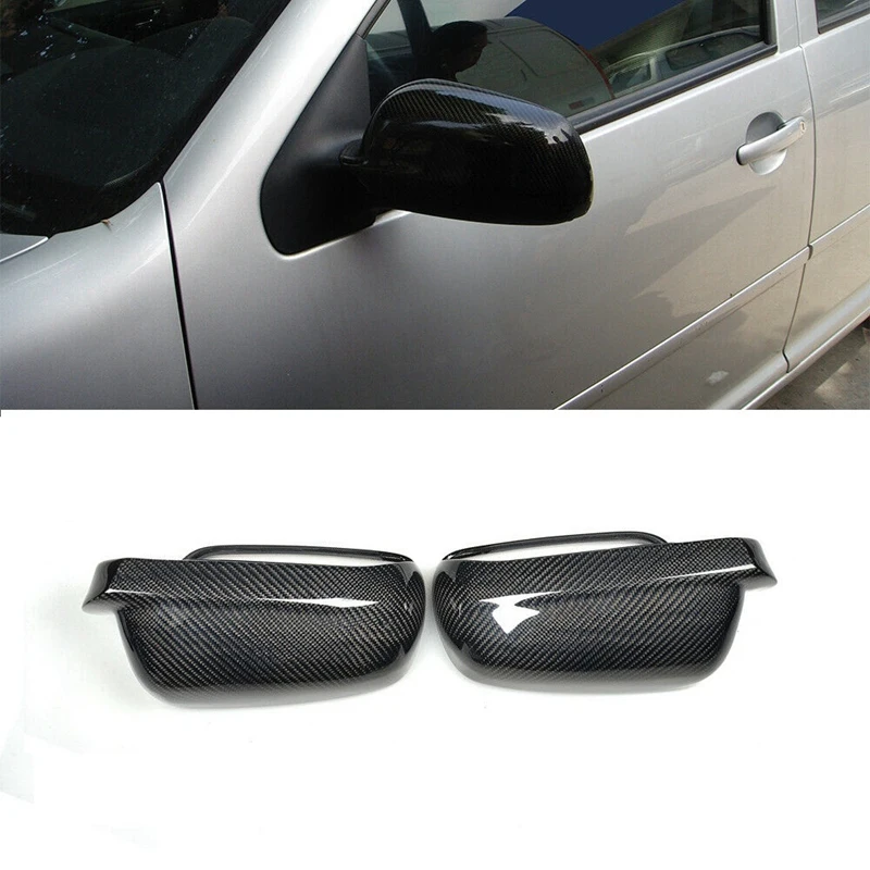 Замена крышки бокового зеркала заднего вида из углеродного волокна ABS для Bora 1998-2009 Изображение 0