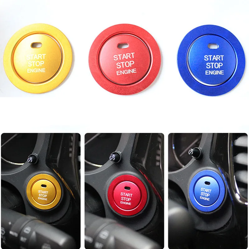 Крышка кнопки ЗАПУСКА двигателя автомобиля, переключатель ОСТАНОВКИ, аксессуары Для ключей, декор для Mitsubishi Outlander 2013-2020 Аксессуары Изображение 0