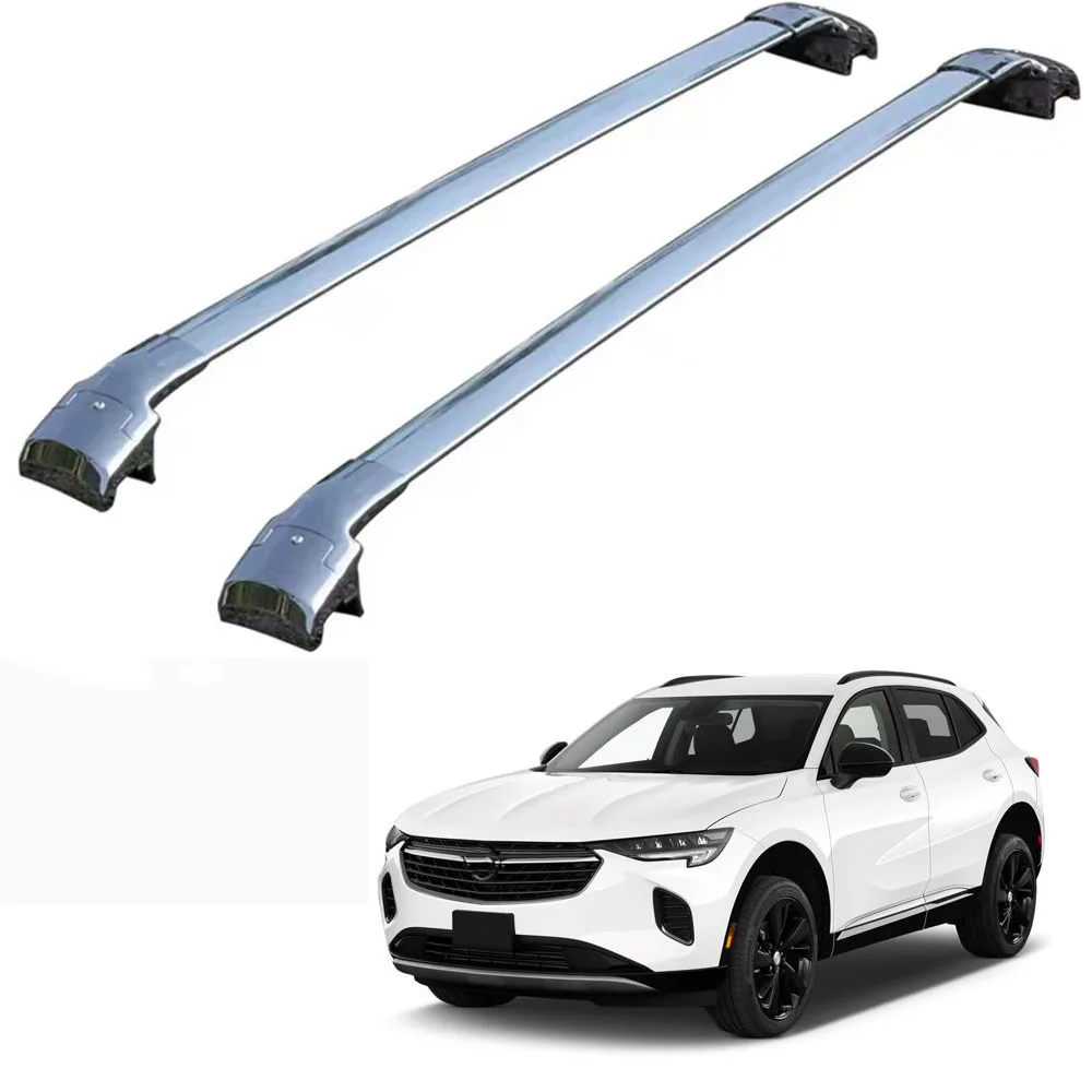Подходит для Buick Envision 2021-2023, рейлинги для багажника на крышу, перекладины для переноски, алюминий, серебро, 2 шт. Изображение 0