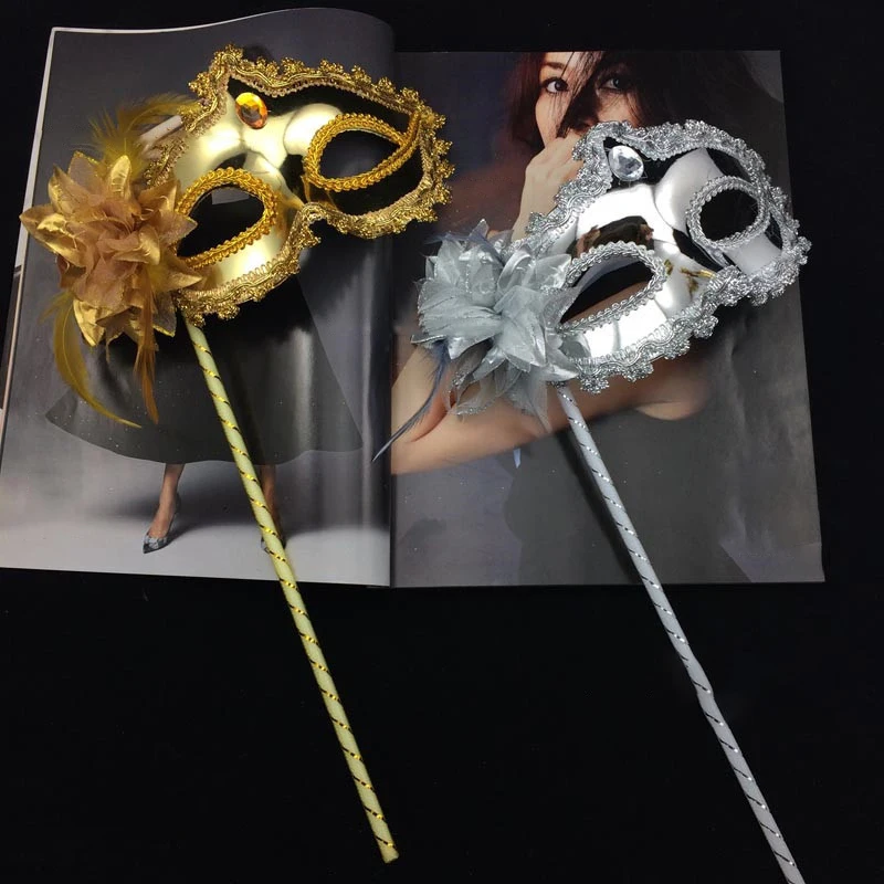 1 шт. сексуальная маскарадная маска для свадебной вечеринки, Венецианская танцевальная вечеринка, ручная маска, цветочное украшение, реквизит для вечеринки на Хэллоуин Изображение 1