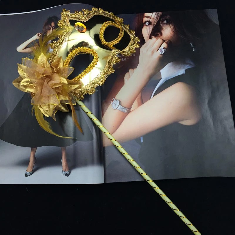 1 шт. сексуальная маскарадная маска для свадебной вечеринки, Венецианская танцевальная вечеринка, ручная маска, цветочное украшение, реквизит для вечеринки на Хэллоуин Изображение 3