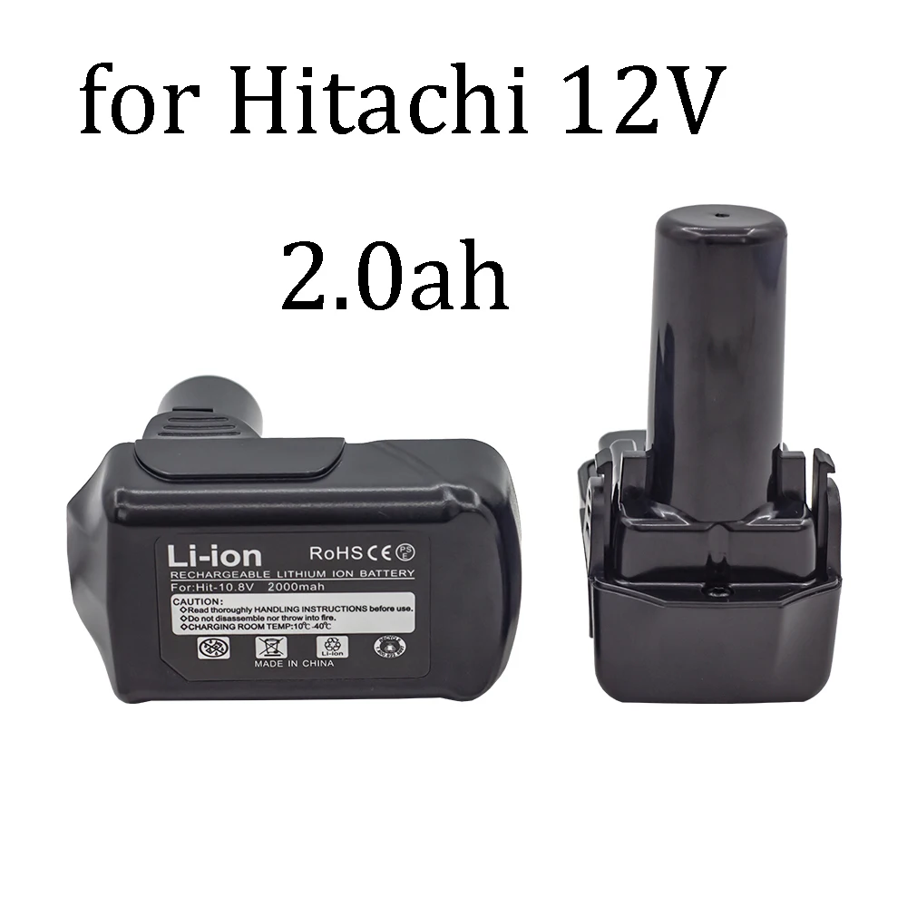 1шт Аккумулятор для Hitachi 12V 2.0Ah Электроинструменты 18650 Аккумулятор для Hitachi 12V Battery WR12DMR EB1214S EB1220BL EB1212S DH15DV Изображение 0