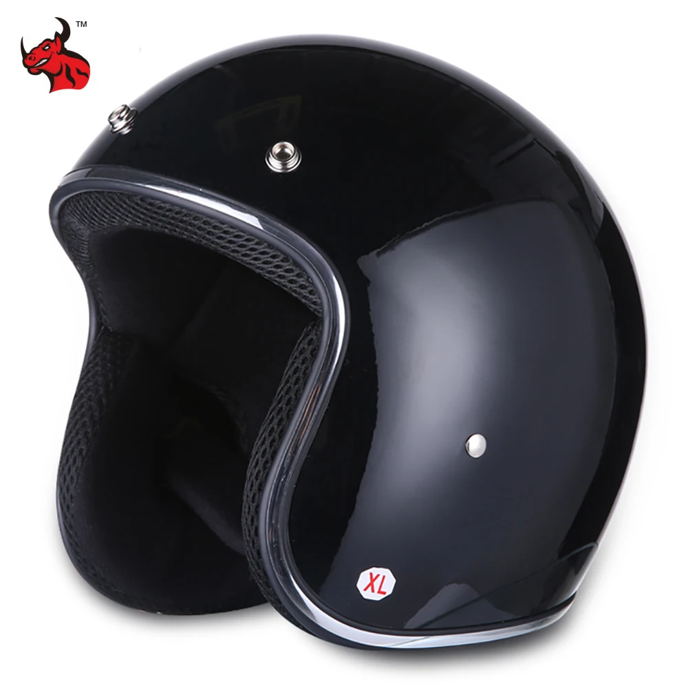 Сертификация DOT Открытый шлем для езды на ретро-мотоцикле Secure Capacete Мотоциклетное снаряжение Электрический Мотоциклетный шлем Изображение 2