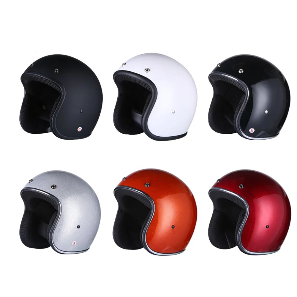 Сертификация DOT Открытый шлем для езды на ретро-мотоцикле Secure Capacete Мотоциклетное снаряжение Электрический Мотоциклетный шлем Изображение 4