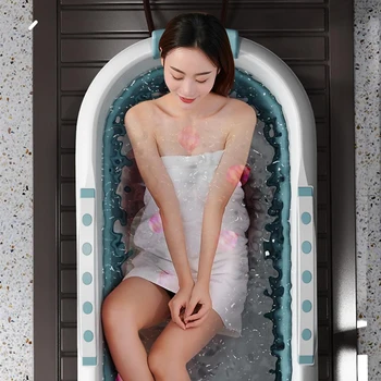 Пластиковая Складная Портативная ванна для взрослых Душевая кабина Сауна Большая Большая Складная ванна для ног Chuveiro Товары для ванной комнаты YX50FB