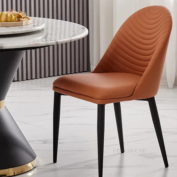 Скандинавская мебель для дома Обеденный стул для учебы и отдыха Современный минималистичный стул для гостиной со спинкой Ресторан Общие стулья для отдыха
