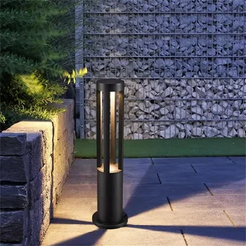 Уличный газонный светильник TEMAR Black Современный Светодиодный Водонепроницаемый для дома, виллы, сада