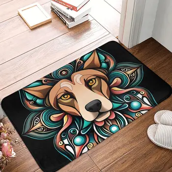 Абстрактный собачий арт, крутой противоскользящий коврик, коврик для гостиной, ковер для прихожей, декор в помещении