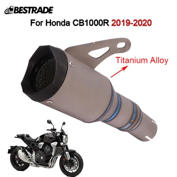 Для Honda CB1000R 2019 2020 Выхлопная система из титанового сплава Соединительная труба Трубка глушителя Аварийные Наконечники Труба глушителя
