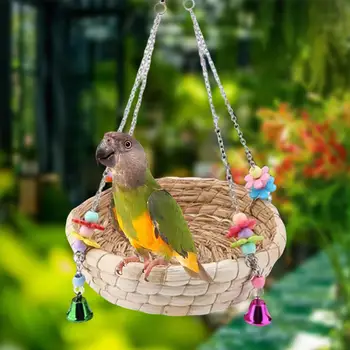Игрушка-качели для птиц, легкая игрушка-качели для домашних животных, для лазания по попугаям и птицам Ара