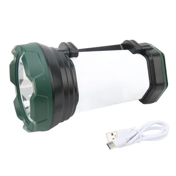 Прожектор для кемпинга, фонарик с регулируемой 3 передачами, многофункциональный фонарь для кемпинга с ручкой для путешествий на колесах для пеших прогулок