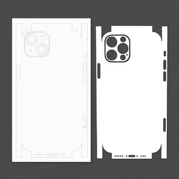 Наклейка для защиты кожи от царапин с логотипом Белого цвета, Совместимая с iPhone 7 8 Plus X Xs XR 11 12 13 14 Pro Max Mini SE2/3