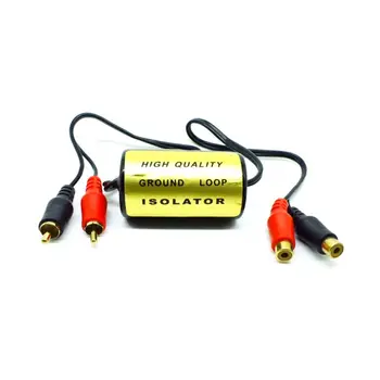 Универсальный шумоподавитель, 4-канальный RCA-фильтр, подавитель шума, изолятор контура заземления для автомобильной стереосистемы