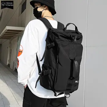 Многофункциональный мужской рюкзак в стиле VC Cool Streetwear, школьные сумки для мальчиков в стиле харадзюку, легкие водонепроницаемые нейлоновые дорожные сумки для мужчин
