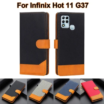 чехол на Чехол Infinix Hot 11 G37, кожаный бумажник, держатель для карт, обложка-книжка для Estuches De Celular Infinix Hot 11 X689 X689F Fundas