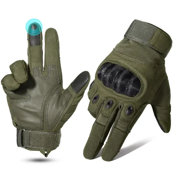 Перчатки с сенсорным экраном на весь палец Тактические военные перчатки Велоспорт Охота Пейнтбол Пешие Прогулки Велосипед Скалолазание Стрельба Варежки Мужские