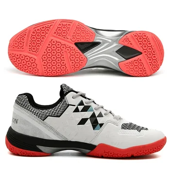 Новая профессиональная обувь для бадминтона, Большие размеры 36-46, нескользящие теннисные туфли, легкая обувь для бадминтона, Мужские волейбольные кроссовки