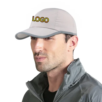 Новый унисекс изготовленным на заказ Логосом быстросохнущие бейсболка для женщин snapback шляпа регулируемая дышащая мужская светоотражающая полоса, водитель грузовика шляпы