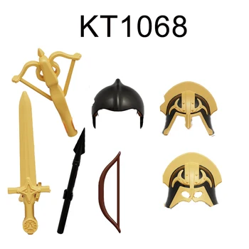 30ШТ KT1068 Средневековых солдат, строительный блок, Древние фигурки, Мини-строительная игрушка для детей XP042-047