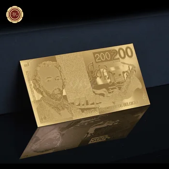 Бельгийская позолоченная банкнота номиналом 50 100 франков, фальшивые деньги, реквизит для банкнот, денежный сувенир, бизнес-подарок для коллекции