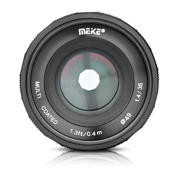 Широкоугольный Объектив с Ручной Фокусировкой Meike 35mm f1.4 для Беззеркальной камеры Panasonic Olympus M4/3 GX1 GX7 GX8 GH4 E-PL2 E-M1 OMD-EM10