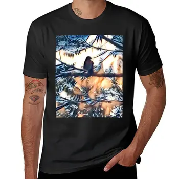 Новая футболка IO - HAWAIIAN HAWK - OI, однотонные футболки, топы, мужские футболки fruit of the loom