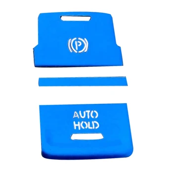 Накладка крышки кнопки автоматического удержания ручного тормоза автомобиля P для Golf 7 7.5 MK7 AT Accessories 2015-2019 Синий