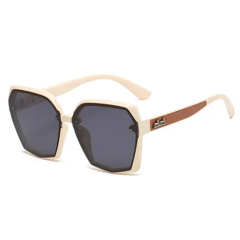 Новые модные мужские Ретро Квадратные солнцезащитные очки Дизайнерские Винтажные солнцезащитные очки с лошадьми Женские градиентные коричневые Черные очки для вождения