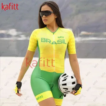 2023 Kafit велосипедный костюм Женский комбинезон велосипедный костюм Рубашка для шоссейного велосипеда Костюм Велосипедный нагрудник шорты Костюм для горного велосипеда