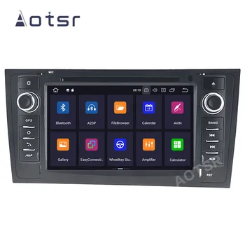 Автомобильный плеер AOTSR Android 10, головное устройство 2 Din для AUDI A6 1997-2004, автомобильный GPS-навигатор, магнитофон, DSP-радио, IPS Мультимедиа