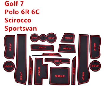 Противоскользящий резиновый коврик для ворот Golf 7 MK7 Polo 6R 6C Scirocco Sportsvan SV аксессуары наклейки 2015 2016
