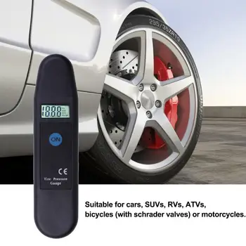 Высокоточный автомобильный тестер давления в шинах, цифровой дисплей, датчик давления воздуха, монитор безопасности для внедорожника, мотоцикла, грузовика