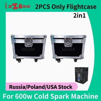 2 только Flightcase Ti Powder Cold Spark Machine 600w Flightcase Machine DMX Remote Sparkular Machine Свадебный DJ Холодный Фейерверк