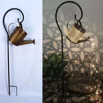 Декоративная лампа Для украшения сада, уличная Солнечная лейка, Садовый арт-светильник, душ, светодиодные гирлянды для декора сада