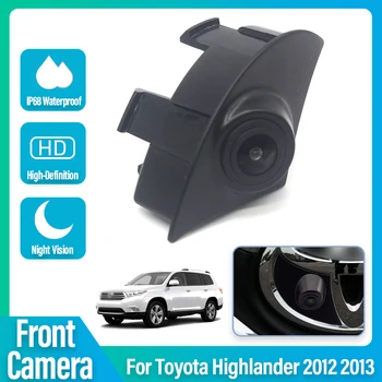 Водонепроницаемая камера ночного видения с логотипом, эмблемой и знаком бренда, вид спереди автомобиля, парковочная камера для Toyota Highlander 2012 2013 Высокое качество