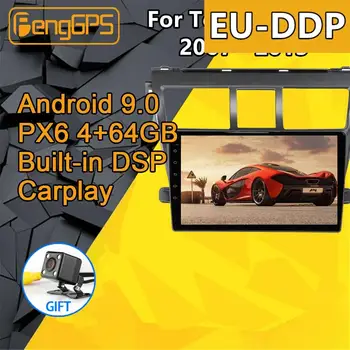 Для Toyota Vios Android Радио 2007-2013 Автомобильный Мультимедийный плеер Стерео PX6 Аудио GPS Навигация Головное устройство Авторадио IPS 2.5D DSP