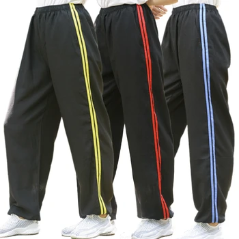 унисекс, высококачественные весенне-летние хлопчатобумажные и льняные брюки тай-чи ушу, тайцзицюань, брюки для йоги, шаровары для боевых искусств кунг-фу