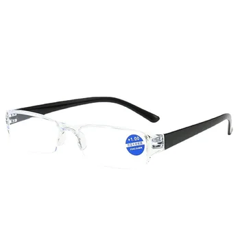 Сверхлегкие очки для чтения без оправы с защитой от излучения синего света, компьютерные очки для чтения при пресбиопии, очки для чтения
