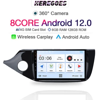 DSP 6G + 128G Android 12,0 Автомобильный Мультимедийный Плеер Для KIA Cee'd CEED JD 2012-2016 Навигация GPS 4G LTE Wifi Carplay Стерео Радио