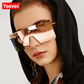 Солнцезащитные очки Yoovos 2023, женские солнцезащитные очки большого размера, роскошный бренд Okulary, дизайнерские женские солнцезащитные очки, квадратные Ретро Мужские очки